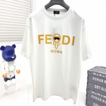 超希少！フェンディ◆クルーネックロゴジャージー 偽物Tシャツ fej28997
