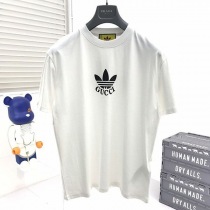 ☆超人気☆アディダス×グッチ コットンジャージー Tシャツ 偽物 gua47710