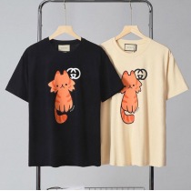 目を惹くカラー グッチ プリント コットン Tシャツ スーパーコピー gua50728