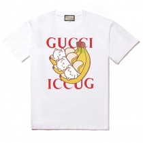 大人気!!新色 ☆グッチ☆ ばなにゃプリント オーバーサイズTシャツコピー gub49687