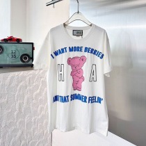 すぐ届く グッチ アニマル プリント コピー コットン Tシャツ guf59456