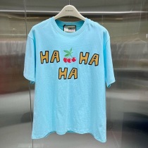 最安値挑戦 グッチ さくらんぼ コットン Tシャツ 偽物 gum32967