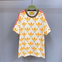 世界中で大人気♪ディダス×グッチ コットン ジャージ Tシャツ コピー gus90660