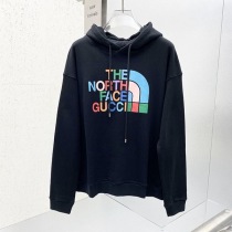 希少色グッチ ノースフェイス 偽物 コラボ 長袖コットン パーカー guv51320