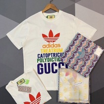 おすすめ adidas×グッチ★コットンジャージー Tシャツ guw27024