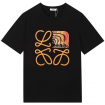 21-22AW ロエベ Tシャツ 偽物 アナグラム ブローチプリント 半袖 lod38864