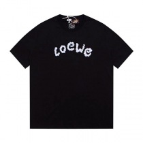 人気No1ロエベ 偽物 Paulas Ibiza ロゴ コットン Tシャツ 半袖 lok07899