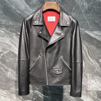 定番ロエベ ブラックレザー ジップ オーバージャケット コピー lot56692