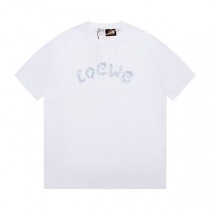 大人気!ロエベ Paulas Ibiza コピー ロゴ コットン Tシャツ 半袖 lou14177