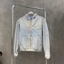 お早めに ​ルイヴィトン デニムジャケット コピー LV×NBA ジップスルーフーディ 1A8WTS