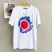ルイヴィトンコラボ Tシャツ 偽物 トップス 白 半袖 フェイス 1AB869