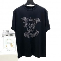 一目惚れ♪ルイヴィトン Tシャツ コピー 限定 半袖 エンブロイダリー vue04766