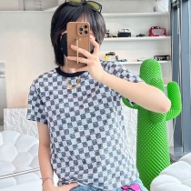 完売必至​ルイヴィトン Tシャツ パロディ Demier 半袖 ピクセル チェッカーボード vuo45783