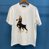 プレゼント最適 ルイヴィトン 半袖 コピー コットン ロゴ Tシャツ vuq17830
