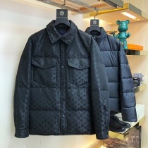 送料込 ルイヴィトン ジャケット コピー モノグラム ネイビー 黒 vuy33997