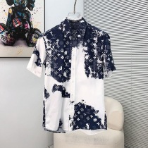 希少色ルイヴィトン コピー モノグラムバンダナ ショートスリーブシャツ vuz28788