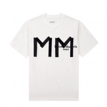 世界中で大人気♪メゾンマルジェラ ロゴ ホワイトTシャツ コピー Maa04954