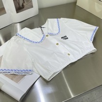 超希少！ミュウミュウ◆襟付きオーバーサイズTシャツ コピー myf26576