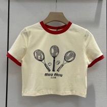 定番 ミュウミュウ ジャージー Tシャツ コピー myi50373