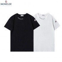大人気！モンクレール カフスロゴ付き Tシャツ 偽物 2色 moc99123