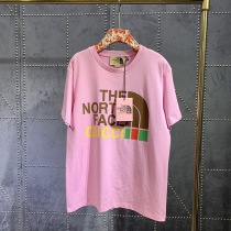 送料込 グッチ×ノースフェイス コラボ★スペシャルロゴTシャツ 偽物 Nos37786
