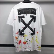 日本未入荷OFF WHITE Tシャツ コピー スプレー カラバッジョ スリムフィット off22653