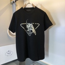 稀少プラダ 偽物 ロゴ コットンTシャツ pup96231