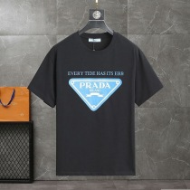 人気急上昇プラダ シンプル 刺繍ロゴ コットン Ｔシャツ コピー pus41255
