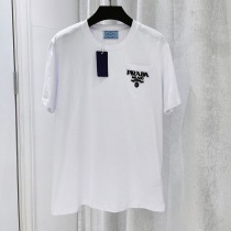 2022SS【プラダ】コットンTシャツ パロディ シンプル ロゴ ユニセックス puy94649