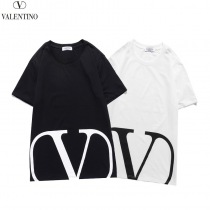 関税込ヴァレンティノ Tシャツ コピー VLTN コットンロゴ Tシャツ 2色 Vua65573