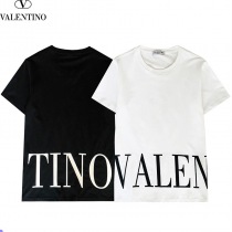 関税込 ヴァレンティノ Tシャツ 偽物 VLTN コットンロゴ Vug98960