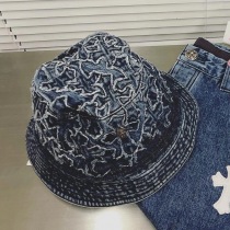 売上総額１位！クロムハーツ 偽物 Dagger Denim Hat ダガー デニム バケットハット Kuq13360