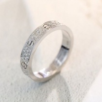 大人気！カルティエ LOVEリング コピー 18Kホワイトゴールド ダイヤモンド kas84973