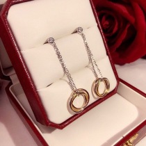 送料込 カルティエ TRINITY トリニティ ダイヤモンド ピアス コピー kau30485