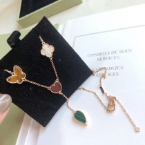 送料込 ヴァンクリーフ&アーペル コピー＊ラッキー アルハンブラ ロングネックレス VCARD80100