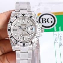 新作ロレックス 偽物 腕時計★GMTマスター2 自動巻き ホワイトゴールド メンズ シルバー 116759SANR1