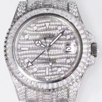 新作 Rolex ロレックス GMTマスター2 コピー 時計 自動巻き メンズ シルバー 116769TBR