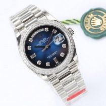 ロレックス スーパーコピー 腕時計デイデイト シルバー 36mm 128348RBR-2