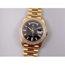 ロレックス 偽物 デイデイト 時計 40mm ブラック メンズ 228348RBR