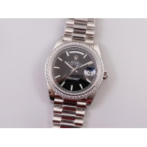 ロレックスROLEX スーパーコピー デイデイト腕時計 40mm ブラック メンズ 228349RBR