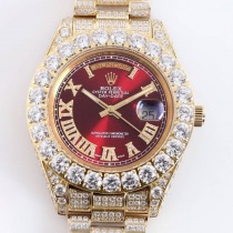 ロレック ROLEX 時計 コピー ス デイデイト 39MM メンズ レッド ダイヤモンドベゼル rol61381