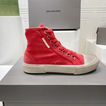 目を惹くカラーバレンシアガ 偽物 PARIS HIGH TOP スニーカー レッド bap22382