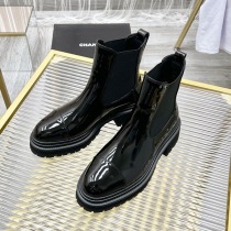 売上総額１位！シャネル 偽物 アンクルブーツ CC ラムスキン パテント shk00797