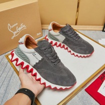 争奪戦 ルブタン偽物 LOUBISHARK 爽やかブラウン★スニーカー 偽物 Rum83534