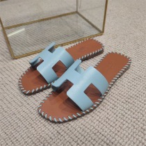 日本未入荷エルメス Oran sandal 偽物 オラン レザー＆キャンバス サンダル erj95258