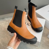 世界中で大人気♪ロエベ ブーツ コピー CHELSEA BOOT カーフ サイドゴアブーツ loh33544