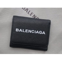 最安値挑戦バレンシアガ 財布 偽物 レザー三つ折りウォレット ban23213