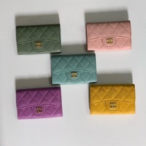 5色あり シャネル お洒落なカード＆コインケースコピー★ブラック★ゴールド金具A80799
