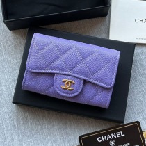 シャネル ミニ財布 偽物 激安キャビア ライトゴールド金具 shl15541
