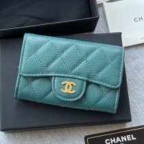 《大人気》シャネル ミニ財布 コピー キャビア ライトゴールド金具 shp64801